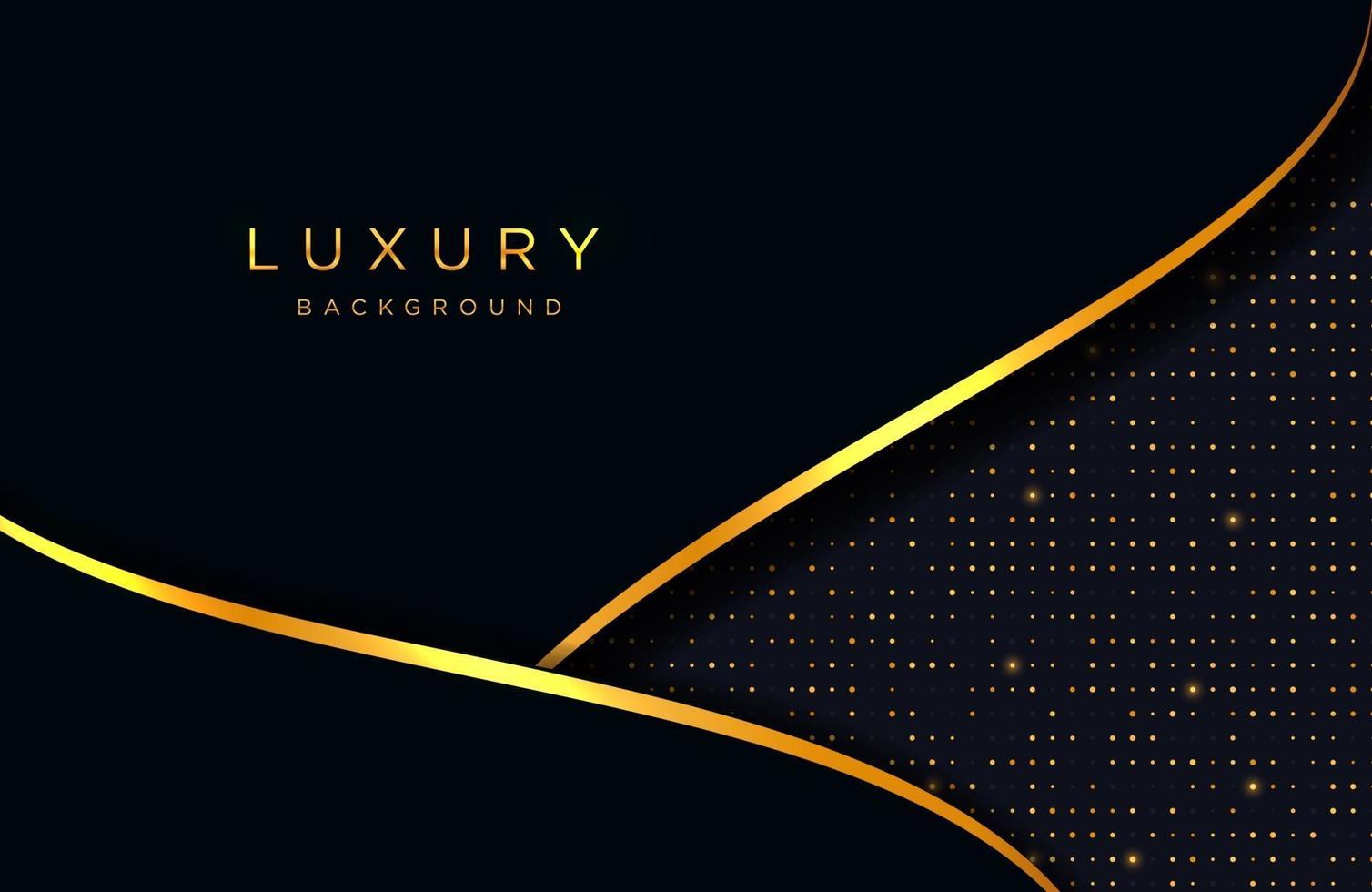 Fondo elegante de lujo con composición de líneas doradas. diseño de presentación de negocios vector