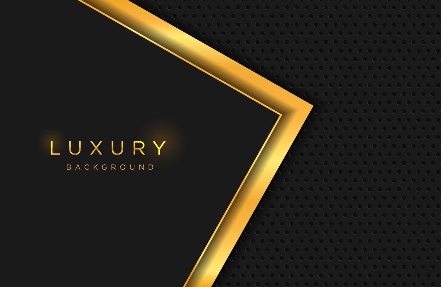 Luxury elegant background with layered gold shape and line composition. Elegant cover template vector