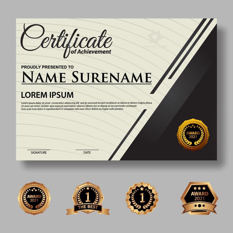 Creative Certificate Template vector