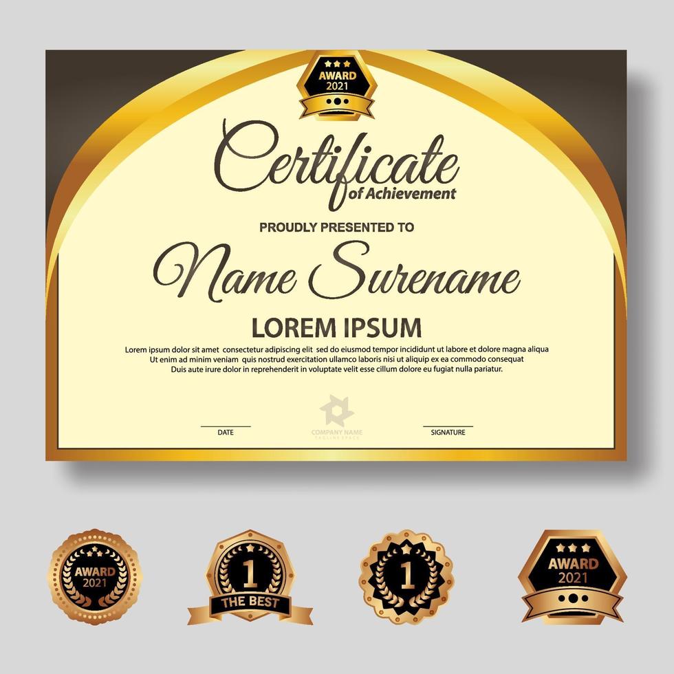 Creative Certificate Template vector