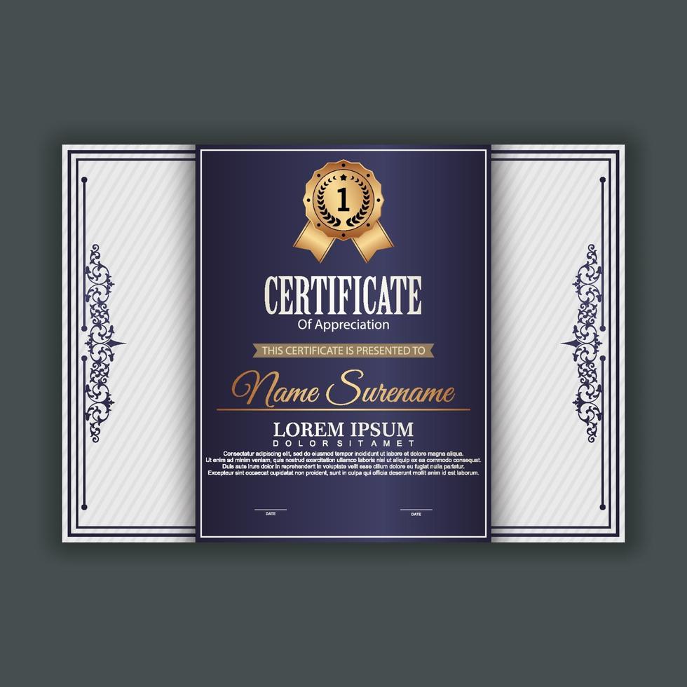 Modern Certificate Template vector