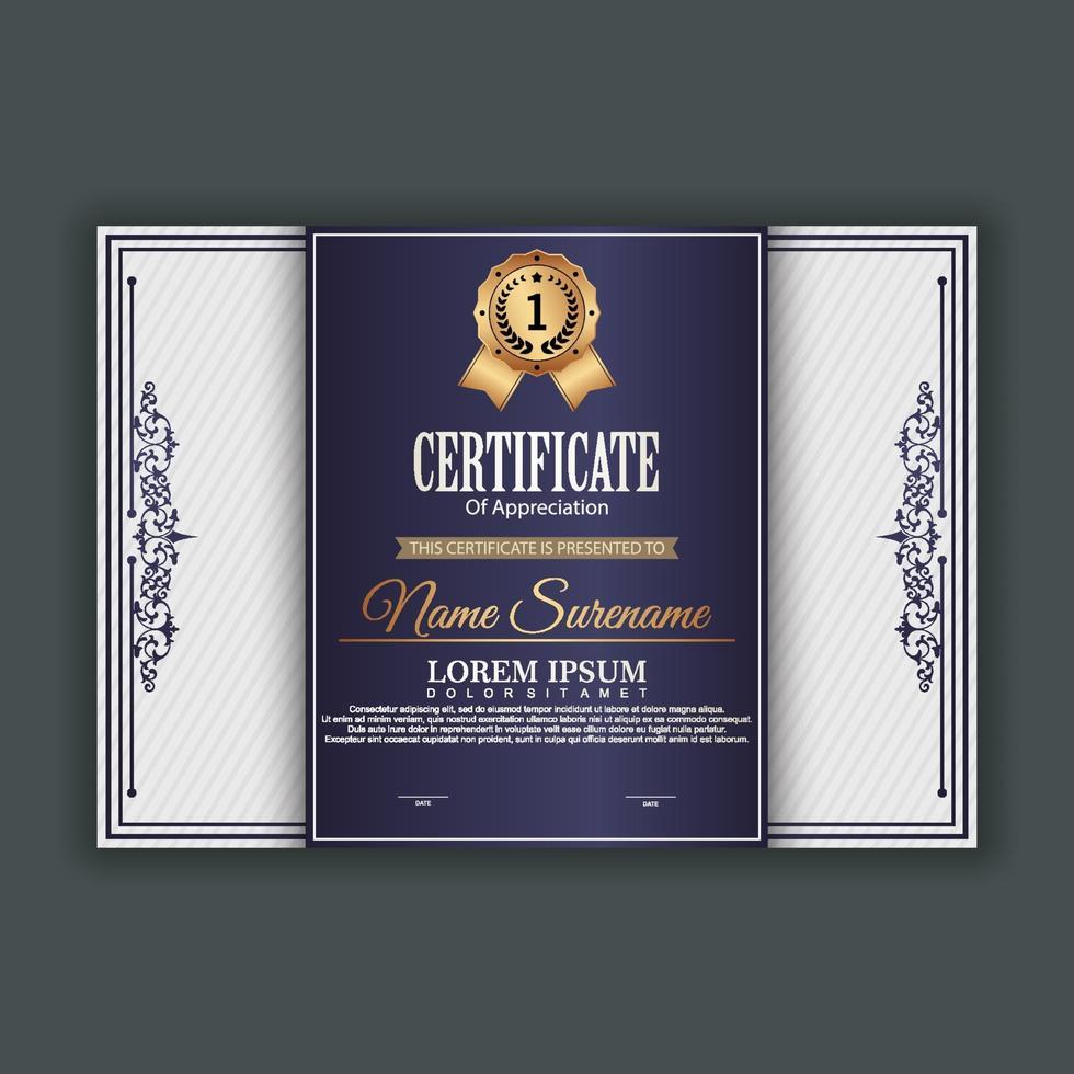 Modern Certificate Template vector