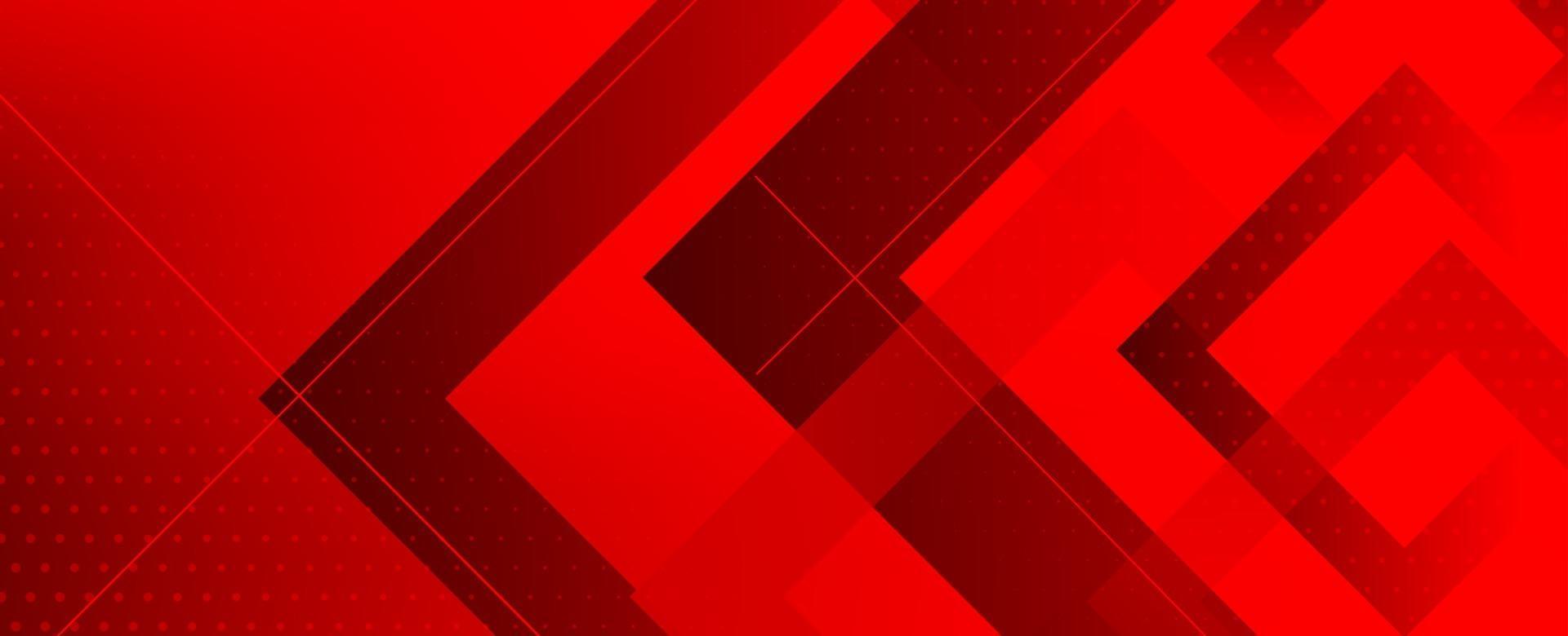 Abstract red modern decorative stylish wave banner background vector