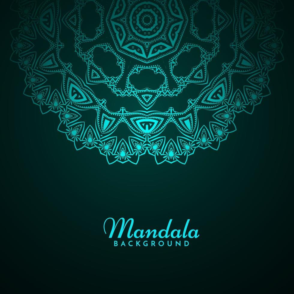 Decorative background with stylish mandala design ornament pattern vector