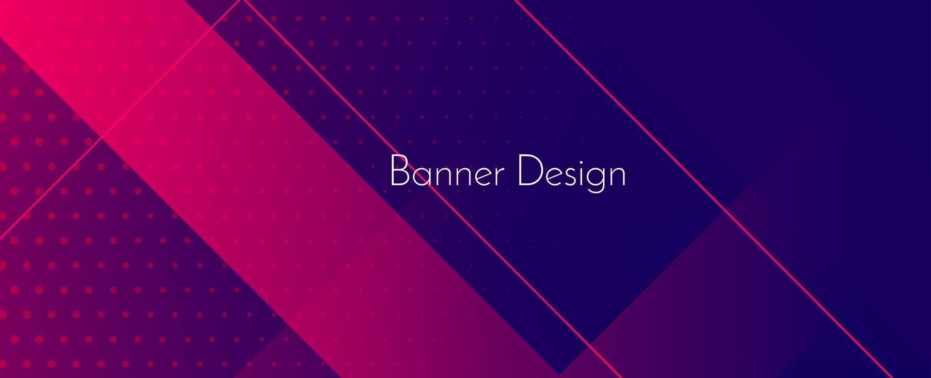 Abstract geometric purple modern stylish smooth dark banner background vector