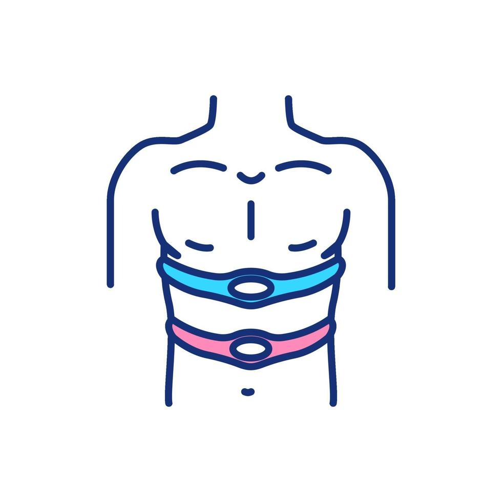 Sleep study RGB color icon vector