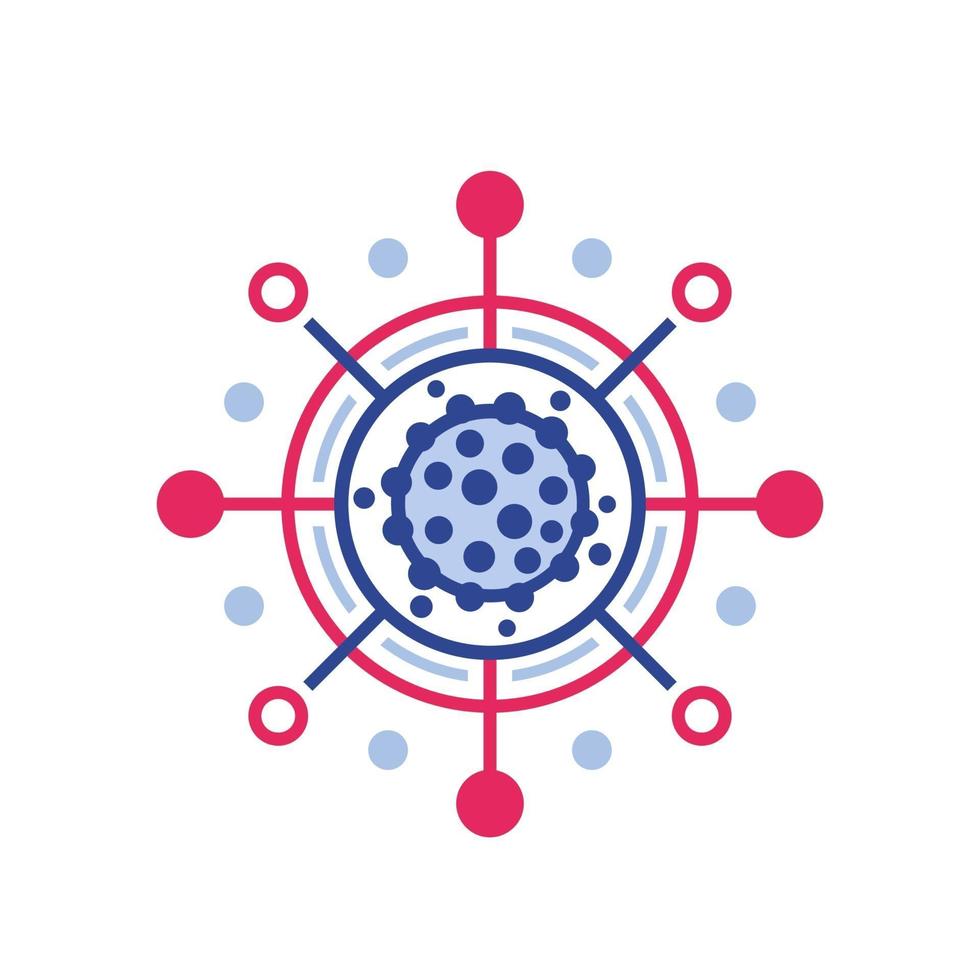 virus spread or epidemic icon vector