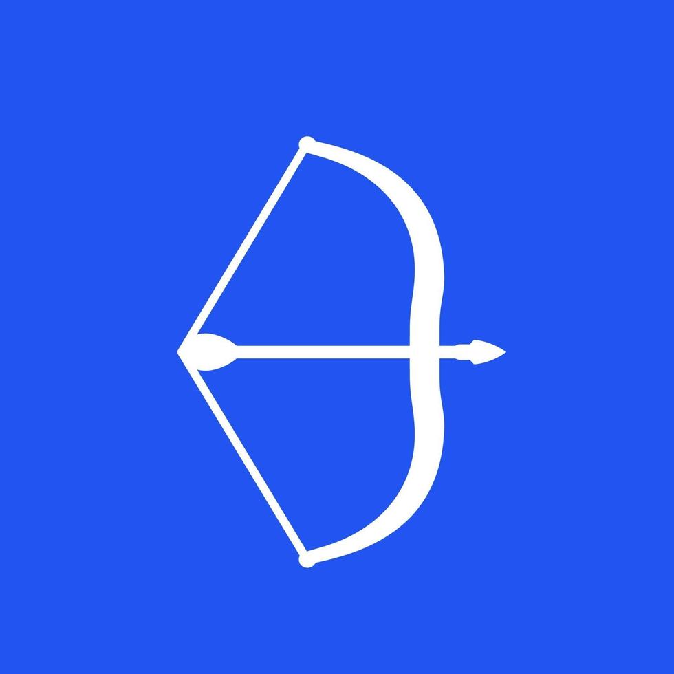 bow and arrow, archery vector icon