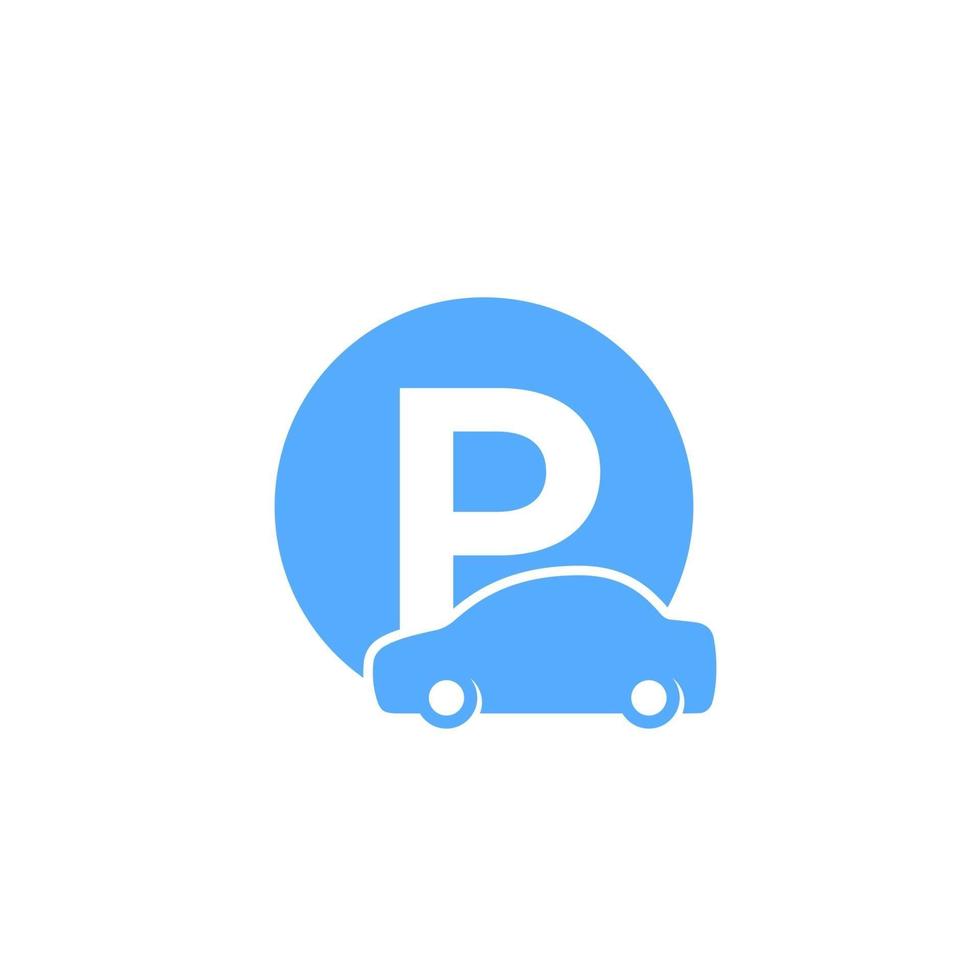 car parking roadsign, vector icon