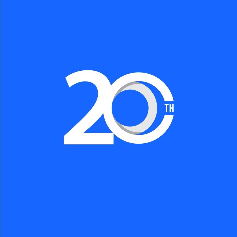 20 Th Anniversary Vector Template Design Illustration 2152382 Vector 20 Th Anniversary Vector Template Design Illustration 2152382 Vector