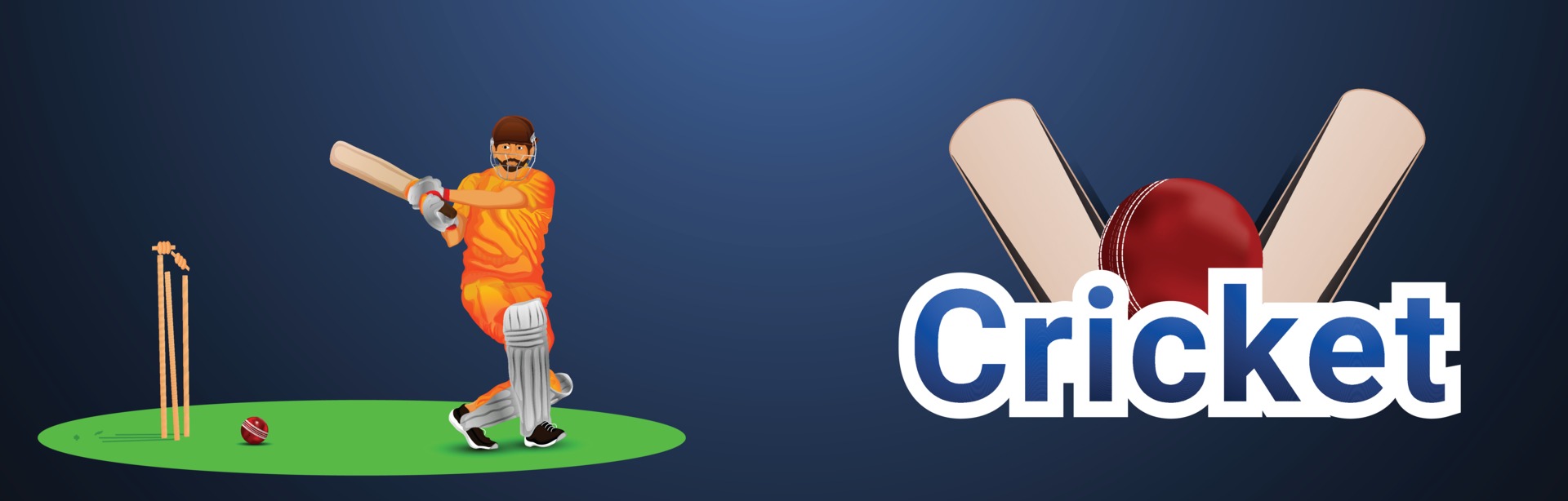 Cricket Banner Vector Art, Icons, and Graphics for Free Download