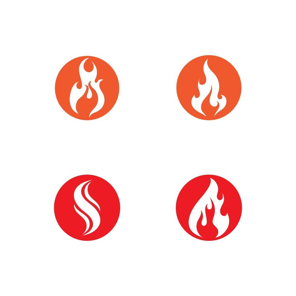 Fire flame vector illustration design template image