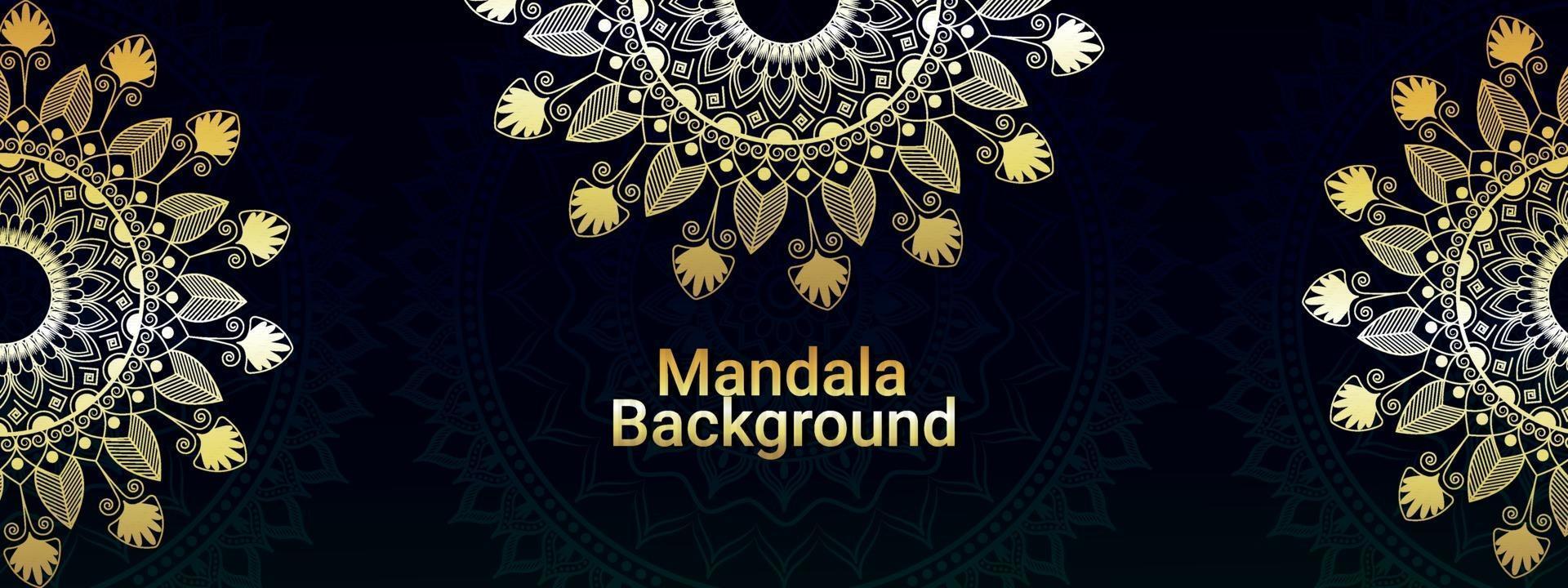 Creative design pattern of luxury mandal background vector