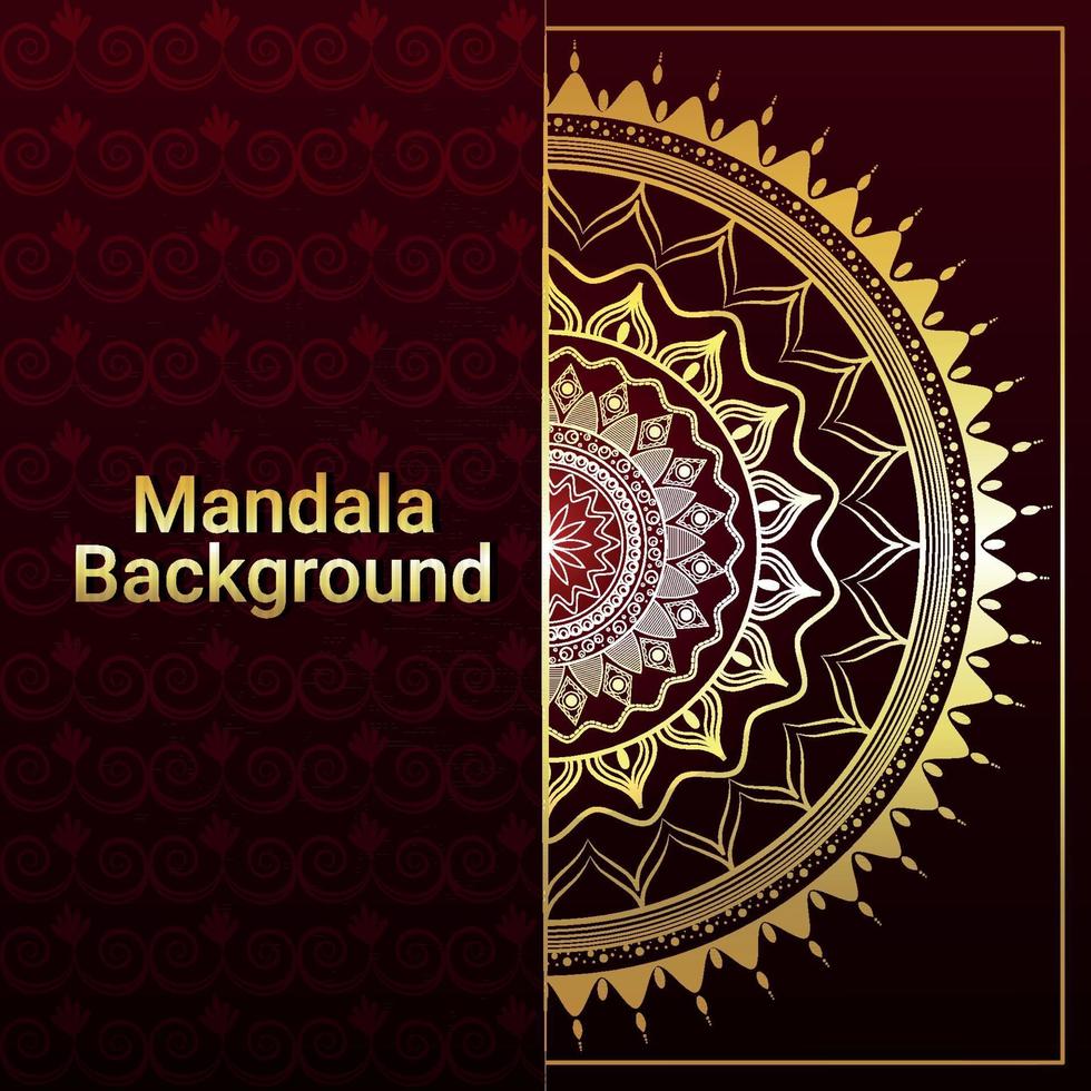 Luxury mandal background vector