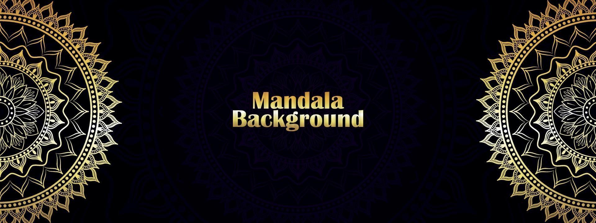Luxury creative golden mandala background pattern vector