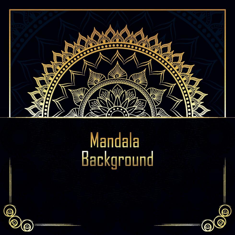 Creative design pattern of luxury mandal background vector