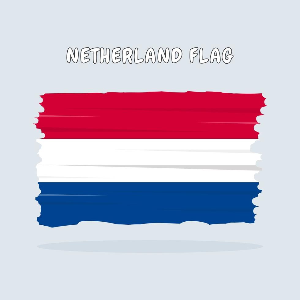 Netherland flag design vector