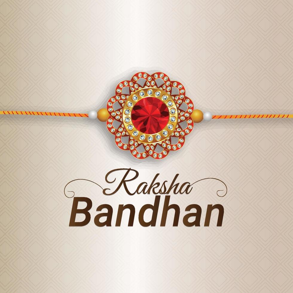 Happy raksha bandhan indian festival of brother and sister relationship vector