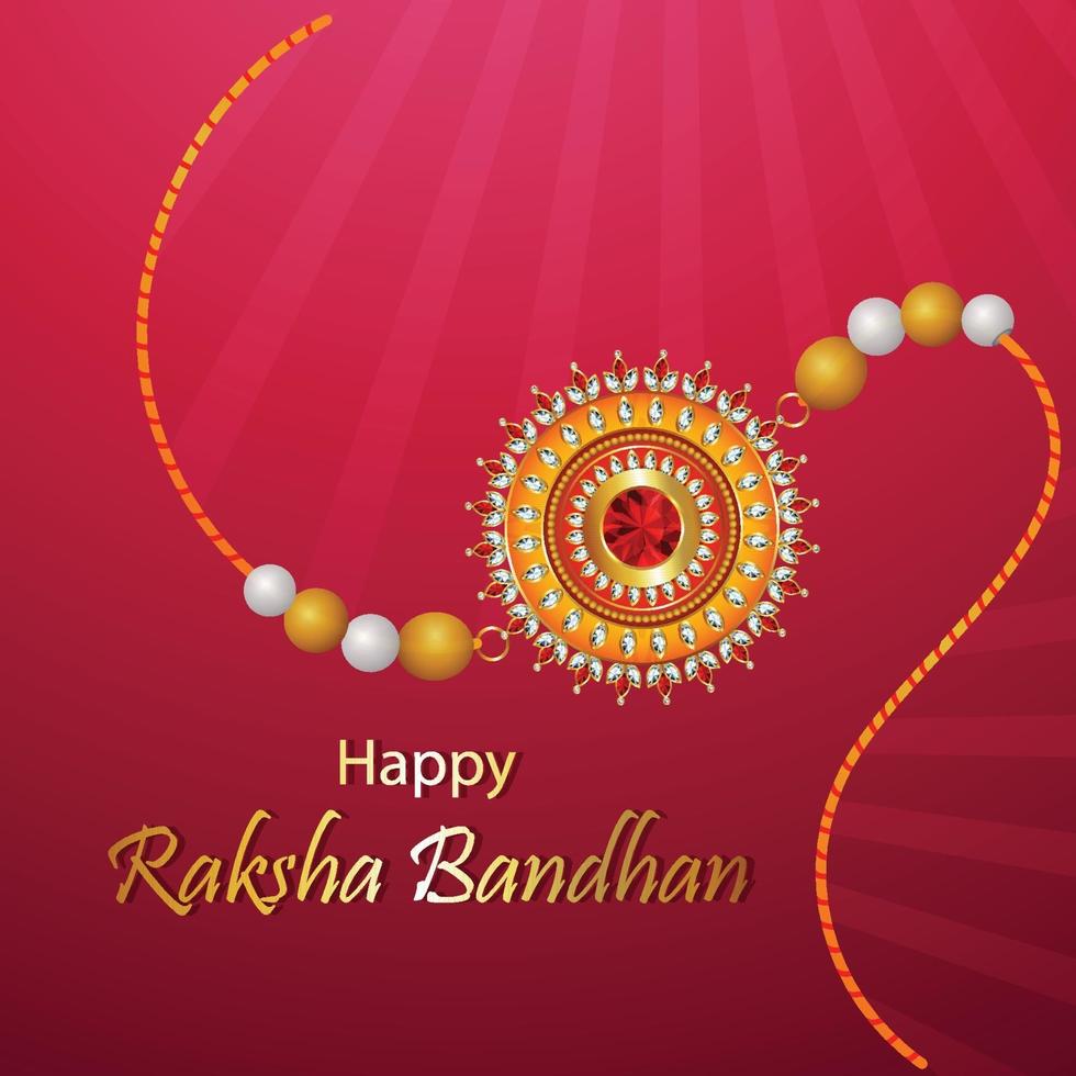 Decorative rakhi for raksha bandhan indian festival  background vector