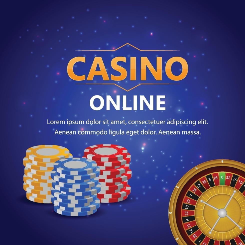 casino online banner vector