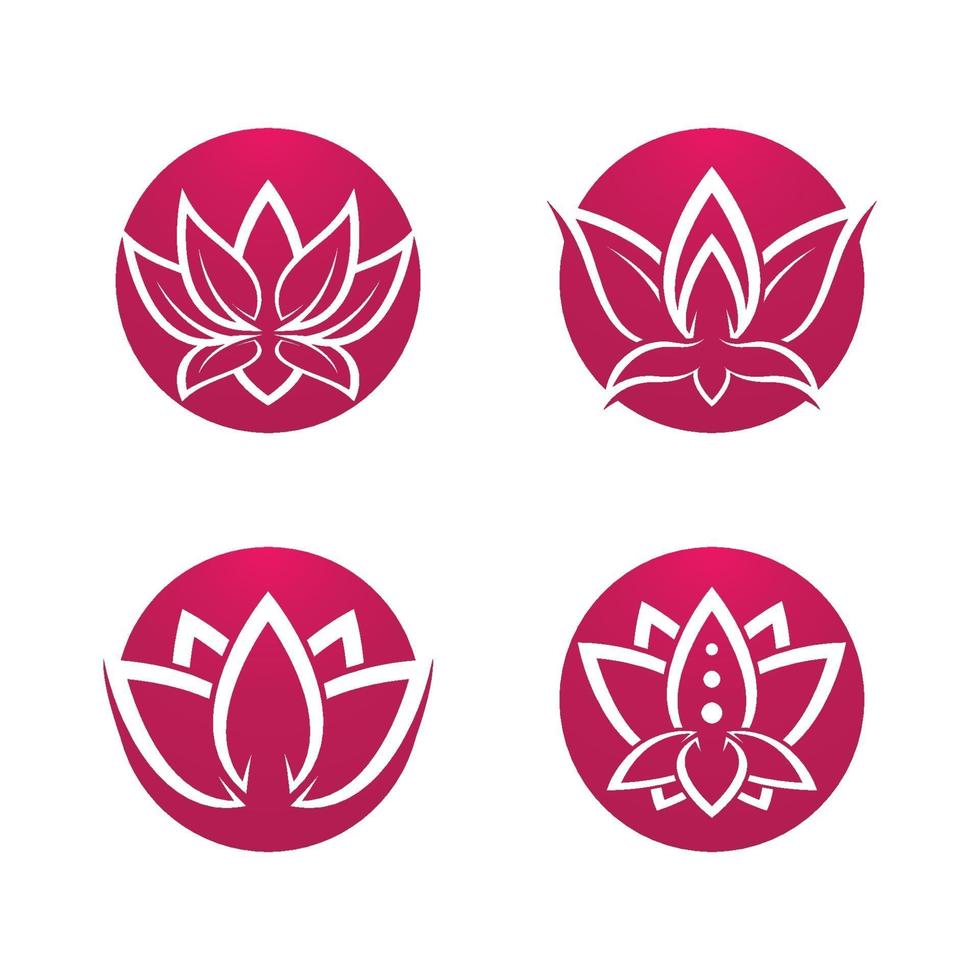 Beauty lotus logo images vector