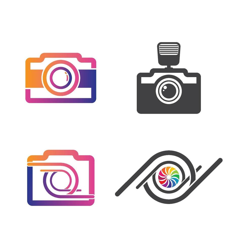 Camera logo images vector