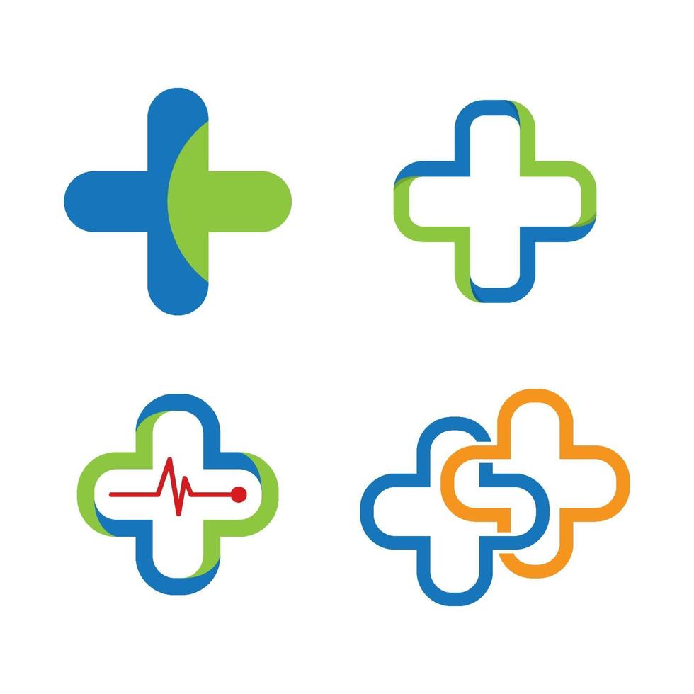 Medical care logo images vector