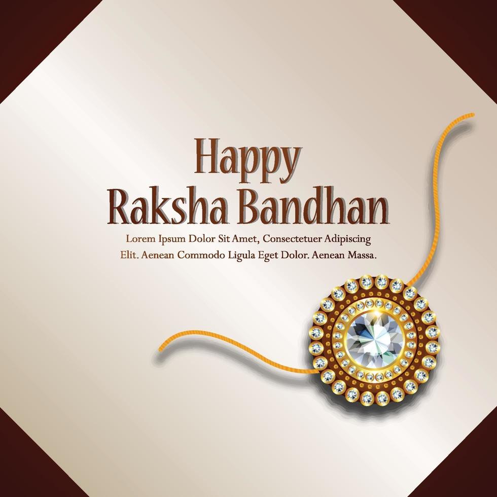 Happy raksha bandhan celebration background vector