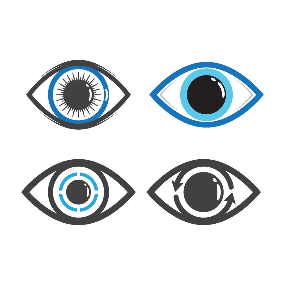 imágenes de logo cuidado de ojos vector