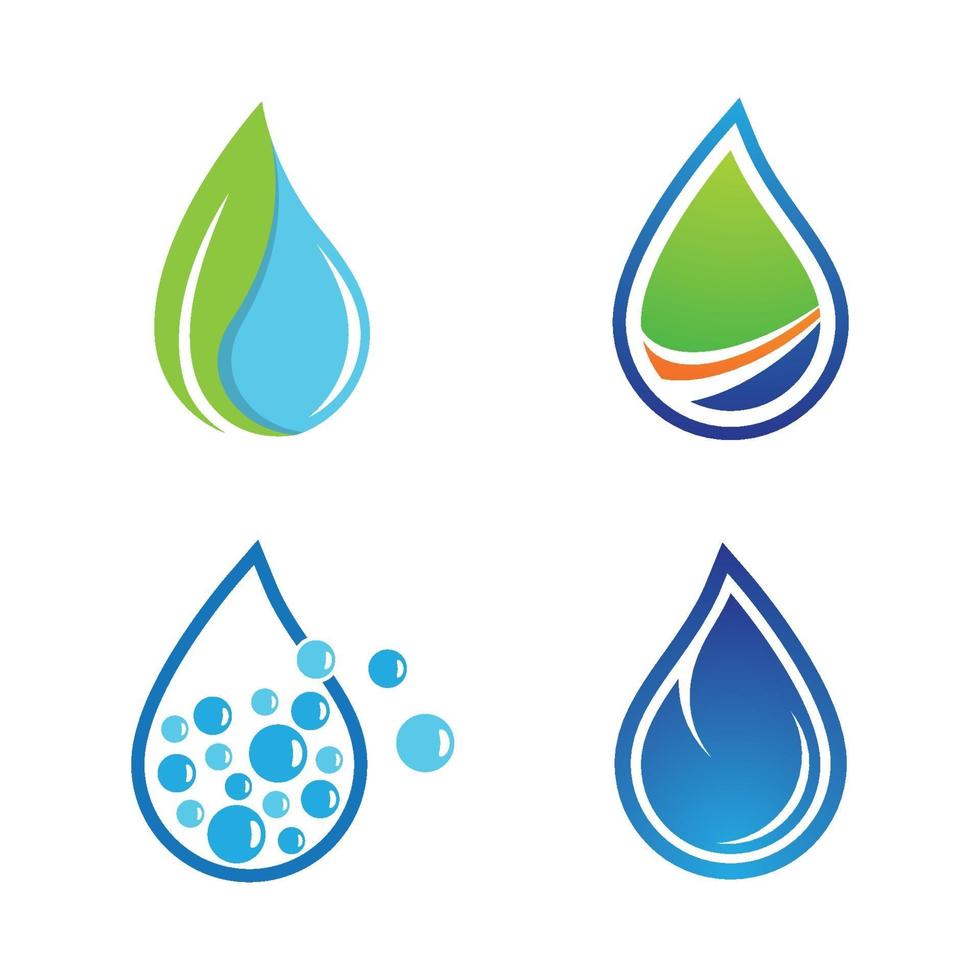 Water drop logo images vector