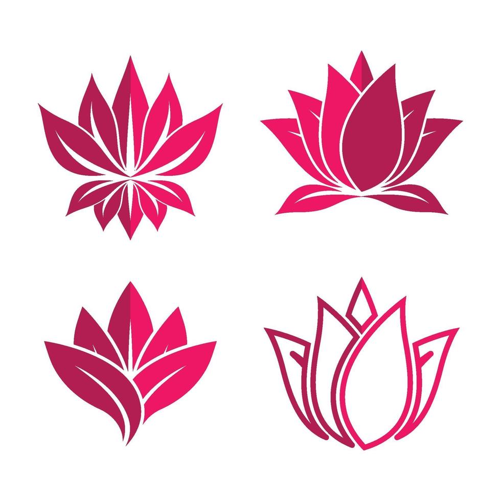 Beauty lotus logo images vector