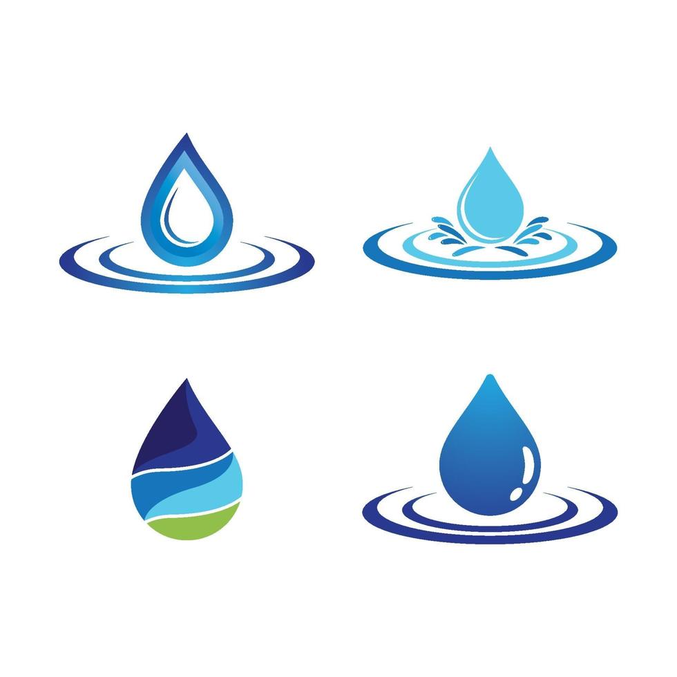 Water drop logo images vector