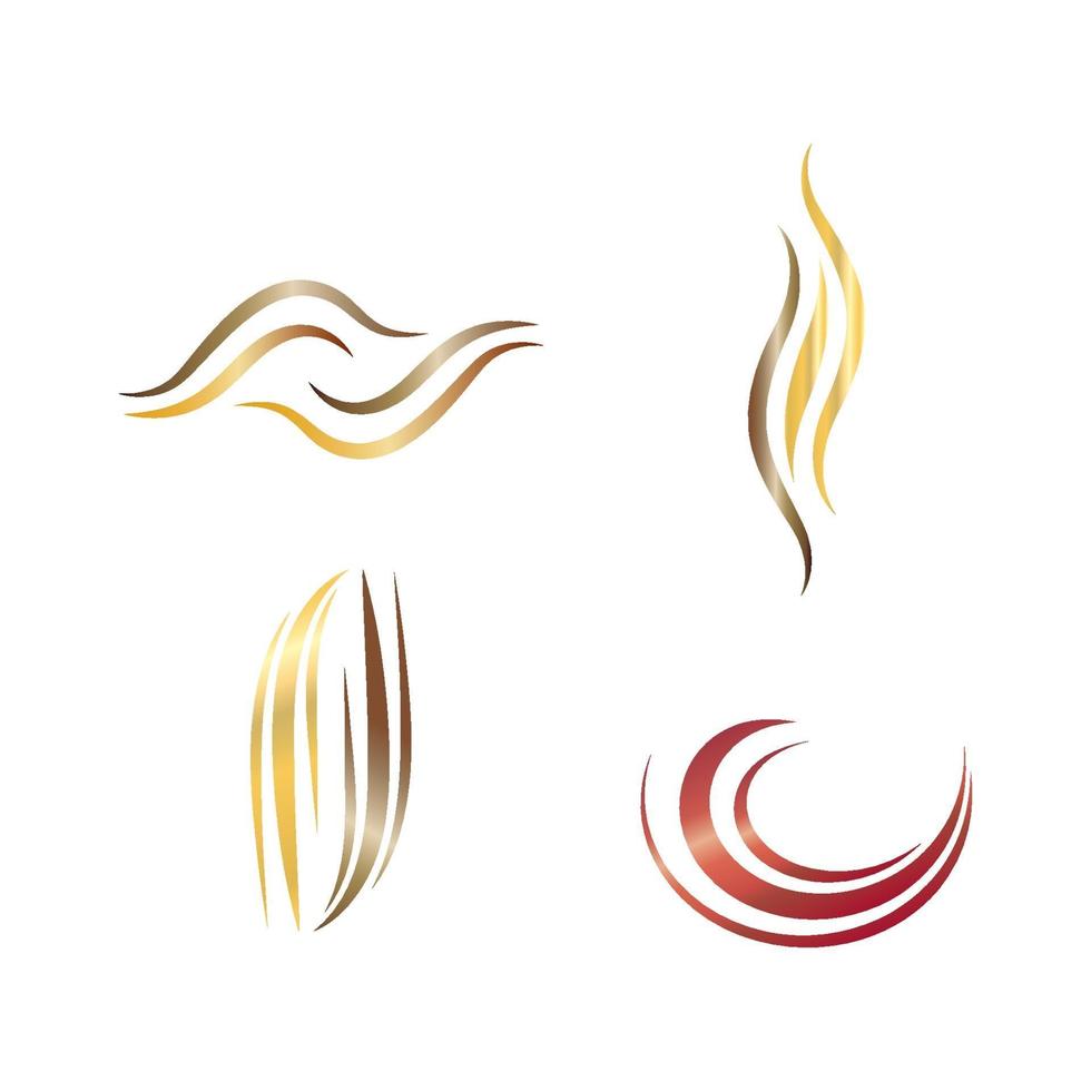 Hair logo and symbol vector icon