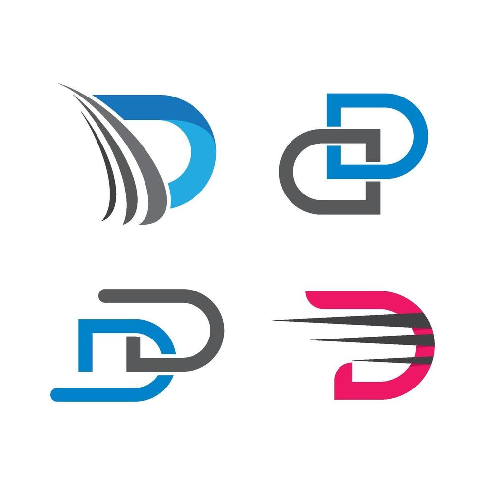 Letter d logo images vector