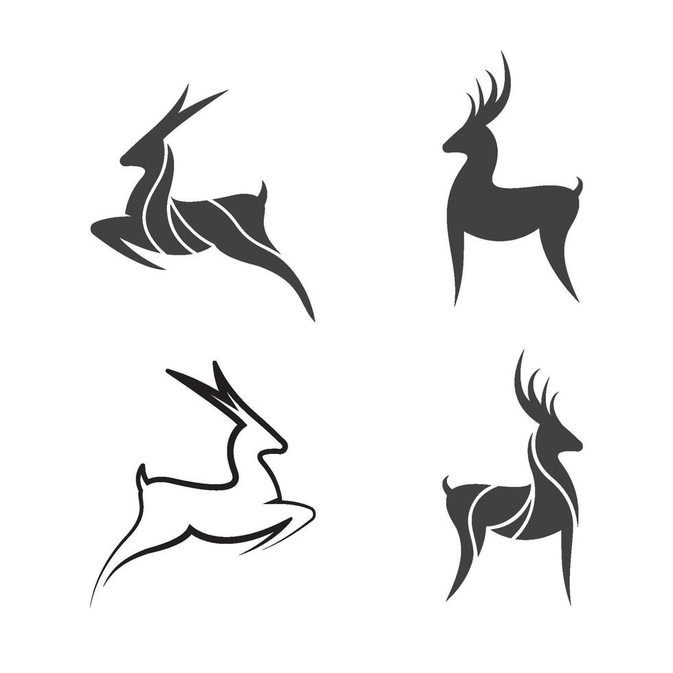 Deer logo images illustration vector