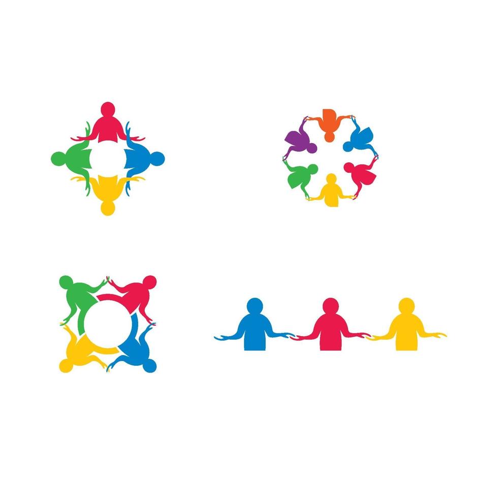 Teamwork logo images vector