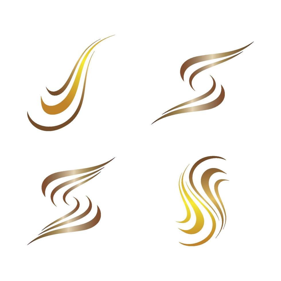 Hair logo and symbol vector icon