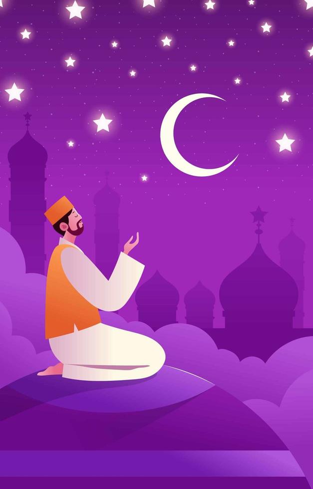 Eid Mubarok Islamic Concept vector