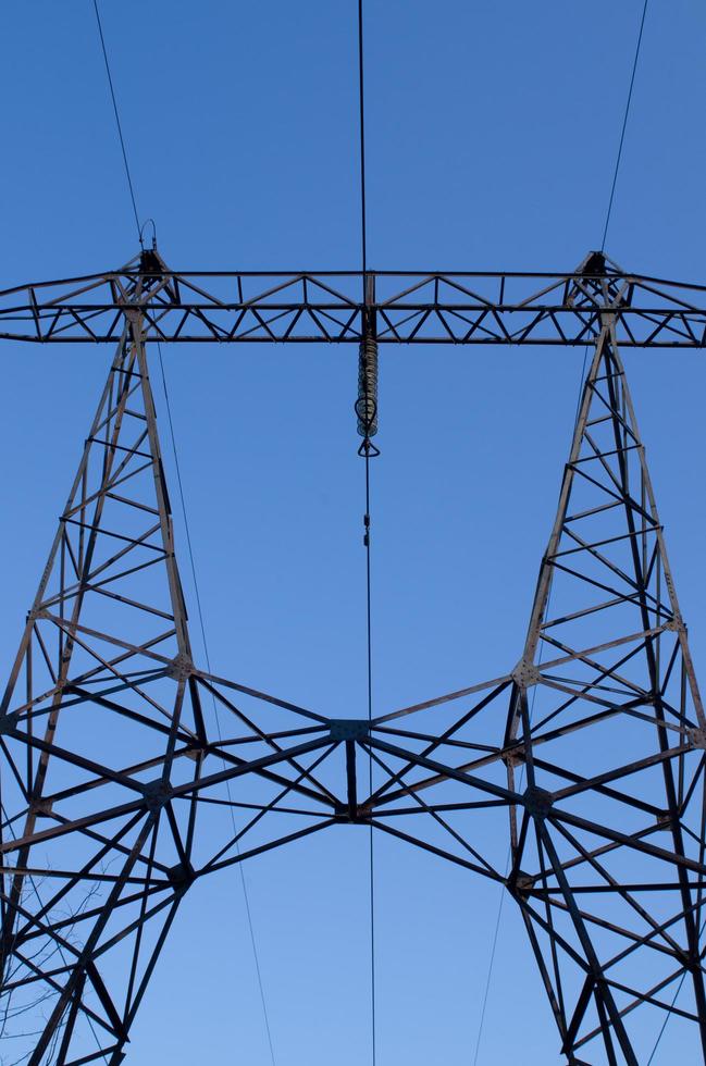 High-voltage power line photo