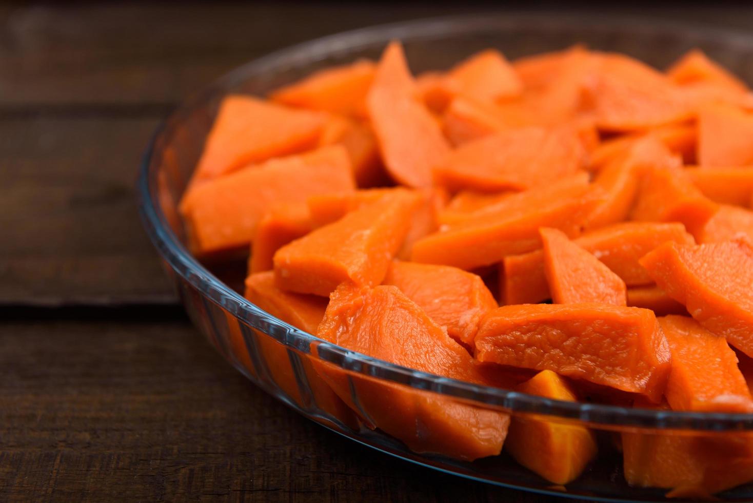 Sweet baked pumpkin photo