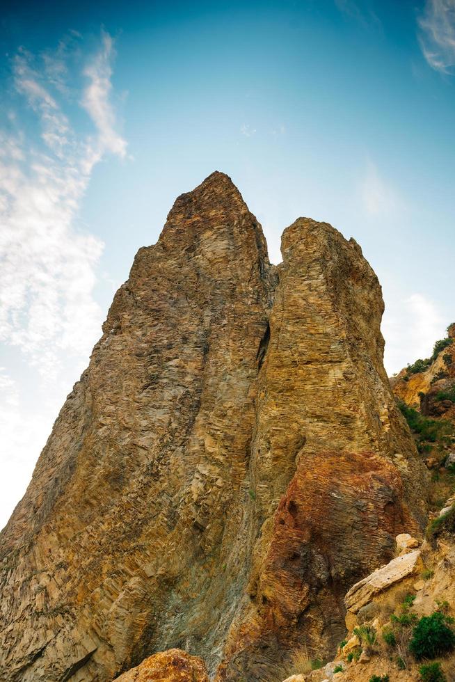 las montañas del cabo fiolent en crimea foto