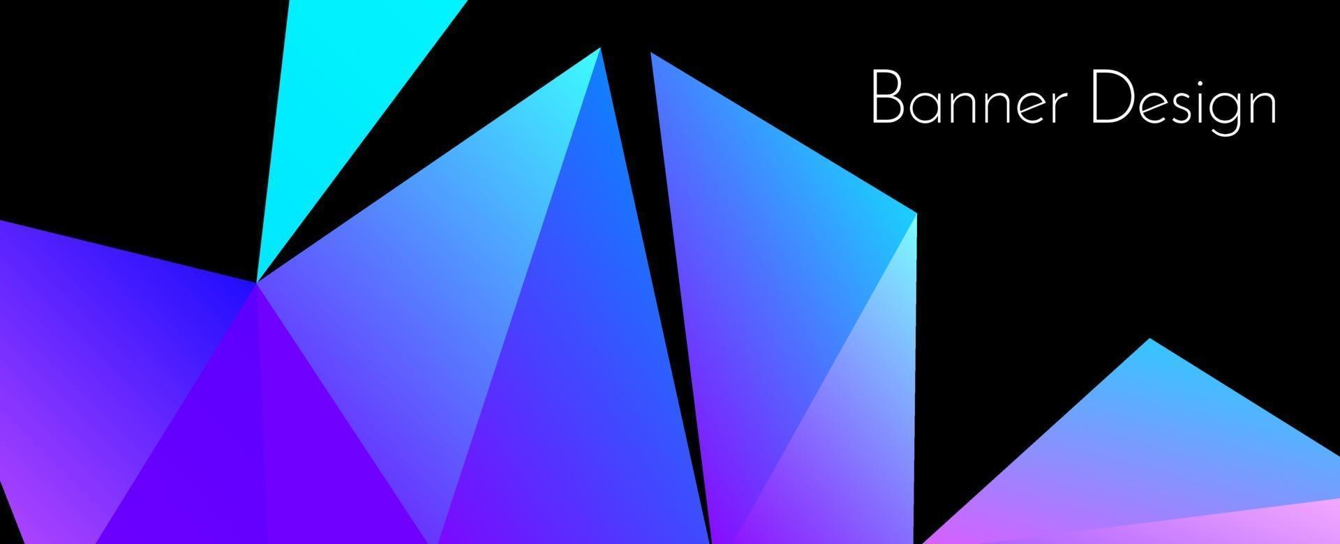 Fondo de banner de diseño decorativo geométrico elegante abstracto vector