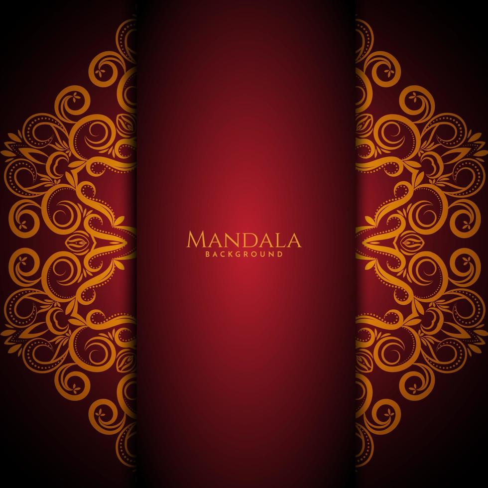 hermoso diseño de mandala moderno fondo de lujo decorativo vector