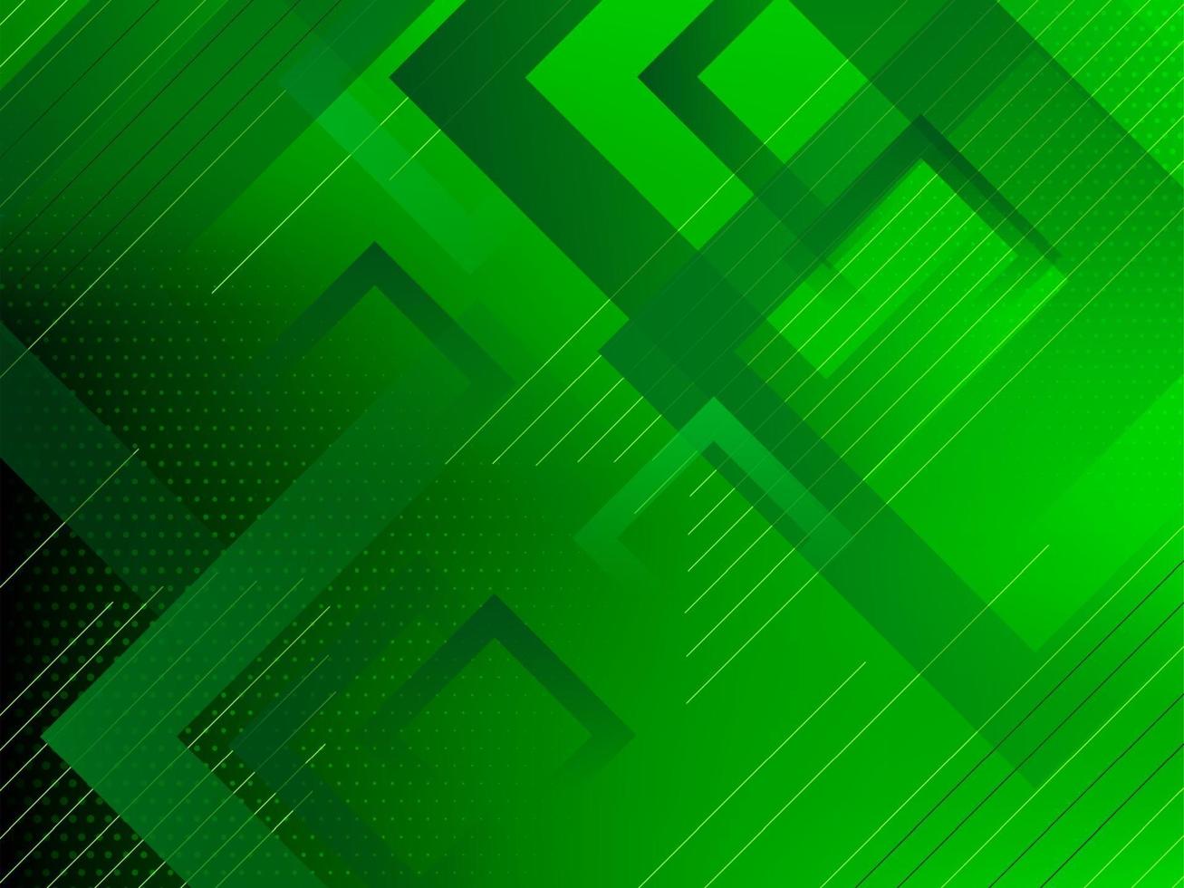 geométrico abstracto verde patrón líneas fondo de forma dinámica vector