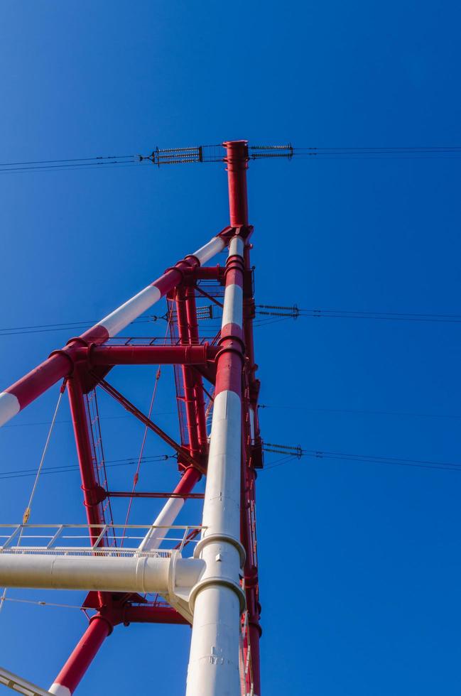 High-voltage power line photo