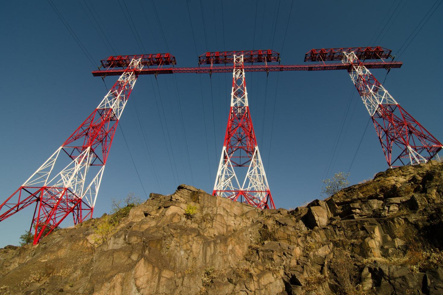 High-voltage power line photo