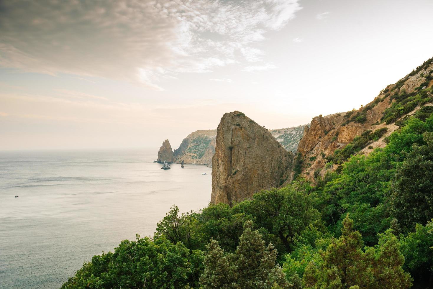 The mountains of Cape Fiolent in Crimea photo