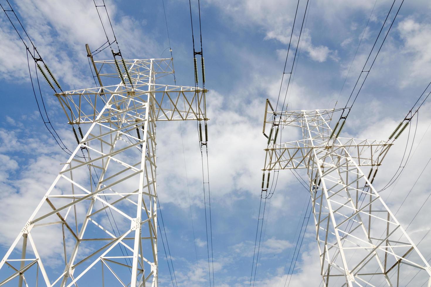 High-voltage power line photo