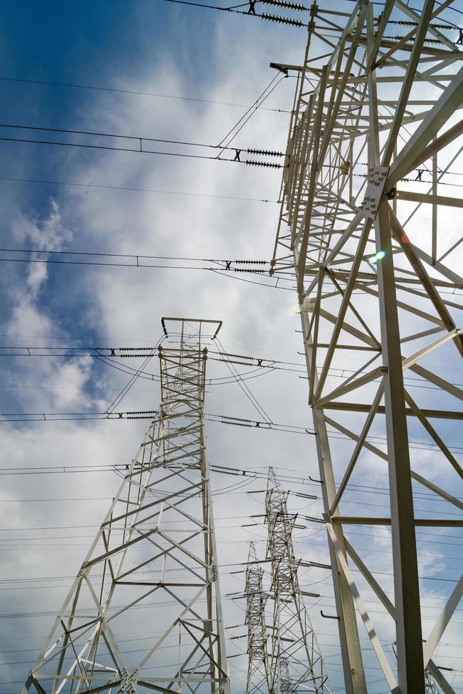 High-voltage power line photo