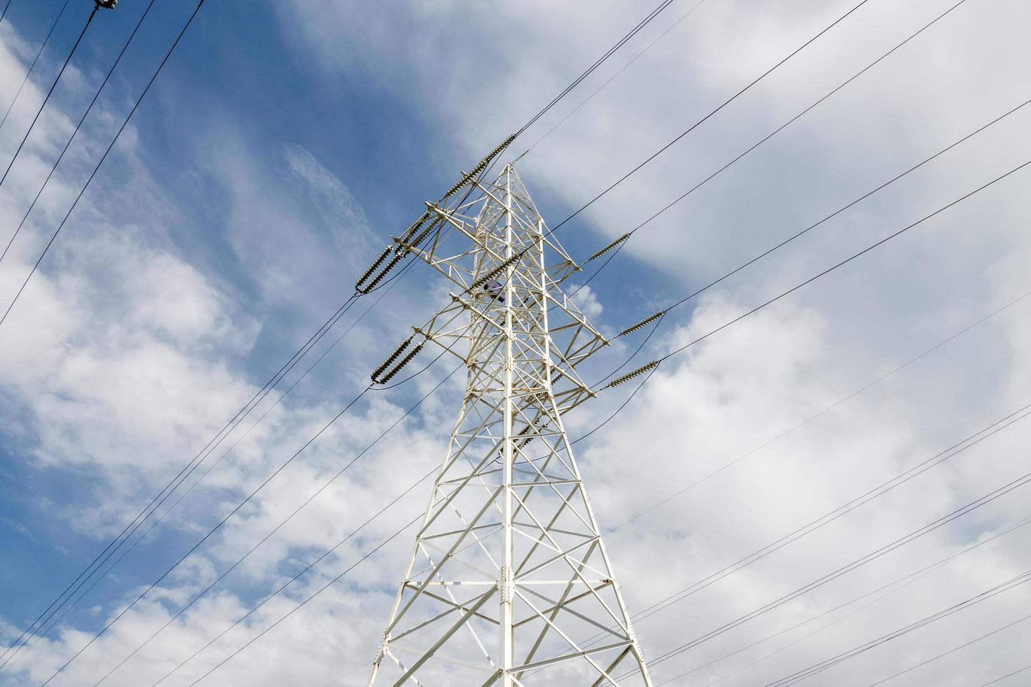 High-voltage power line photo